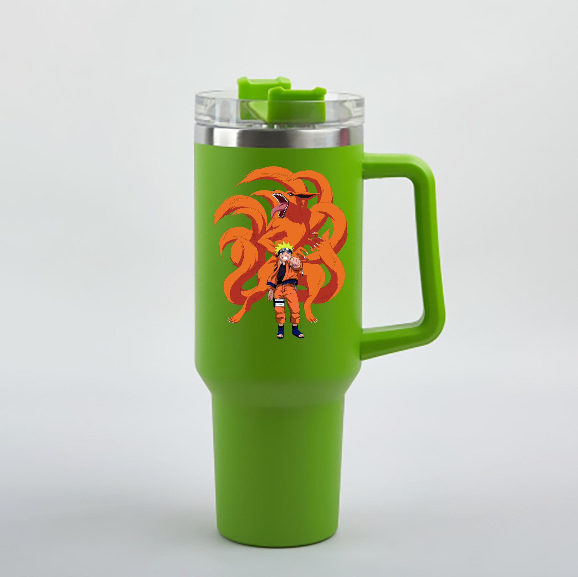 （画像用） NARUTO -ナルト- うずまき ナルト Uzumaki Naruto 1200mL車用タンブラー - クリスタルステッカー（プラスチックストロー付き）